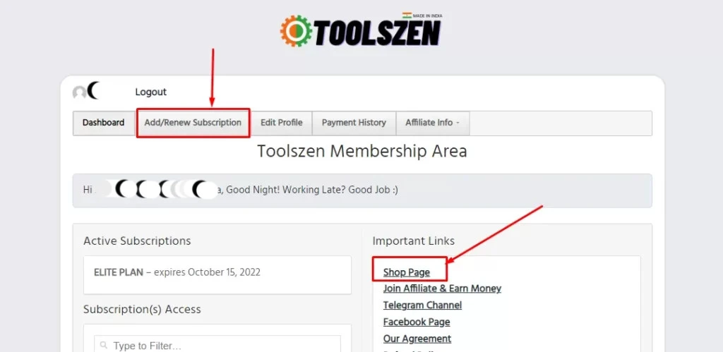 Tools zen Dashboard ToolsZen Coupon Code,toolszen,toolszen basic plan,toolszen elite plan,toolszen doscount code