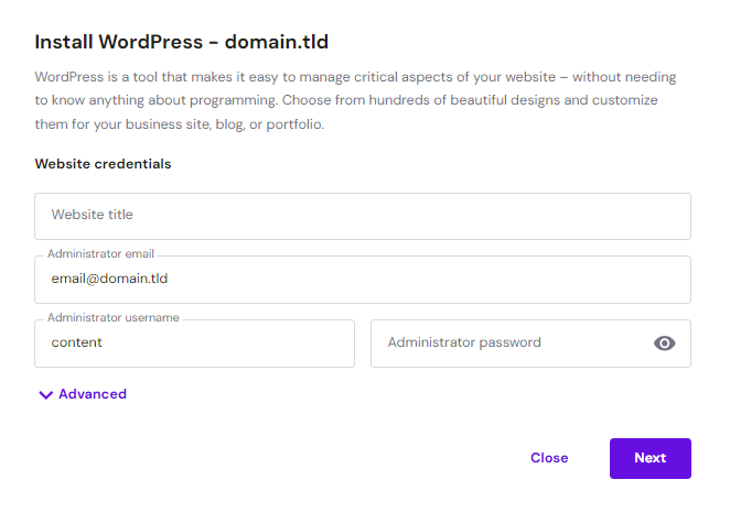 How to Setup a WordPress Website with Hostinger