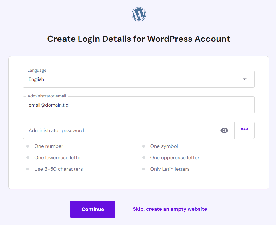 How to Setup a WordPress Website with Hostinger