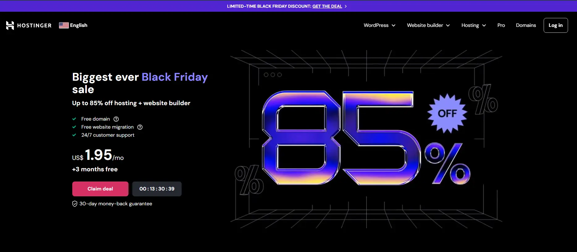 Hostinger Black Friday Sale 2024