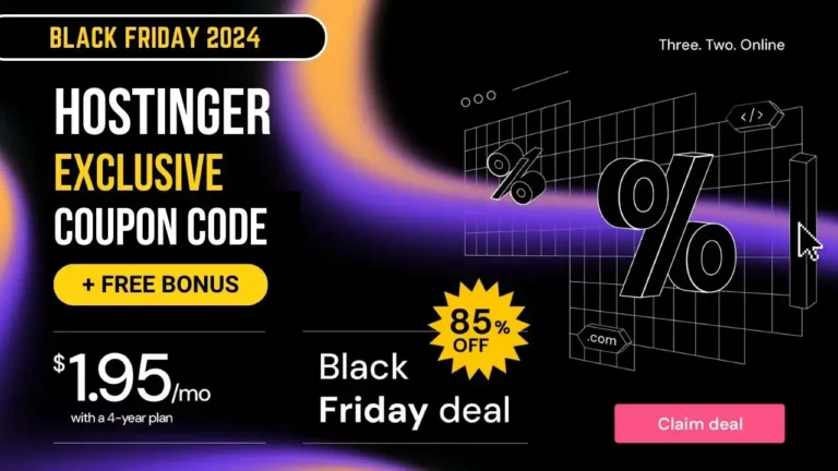 Hostinger Black Friday Deal 2024_Free Bonus